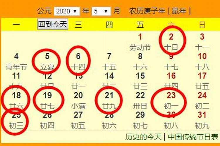 公历2020年5月7日是黄道吉日吗