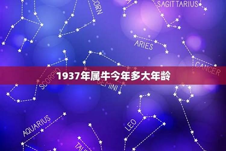 1937年属相牛今年多大