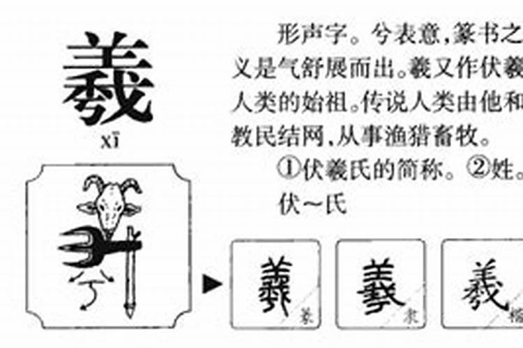 羲字的五行属性是什么意思