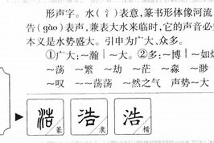 浩字的五行属性是什么意思