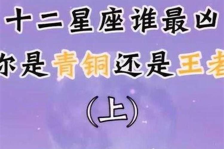 12星座谁最凶