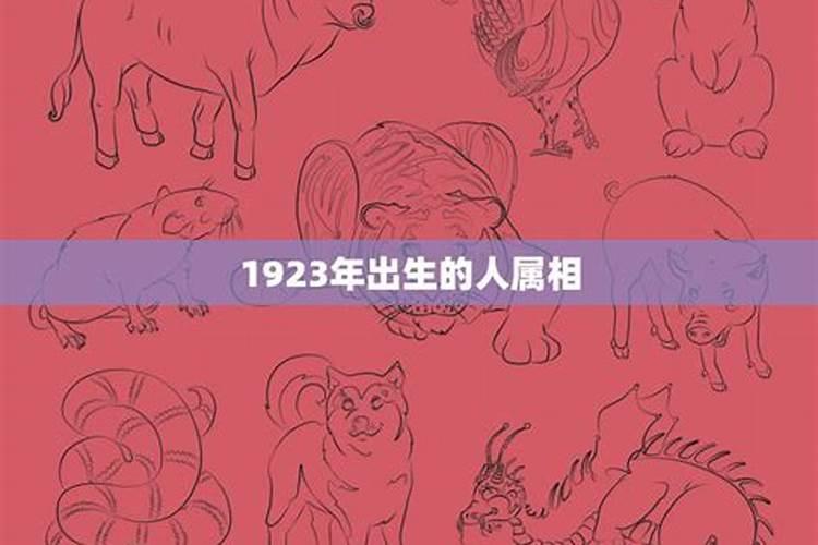 1923年属什么属相