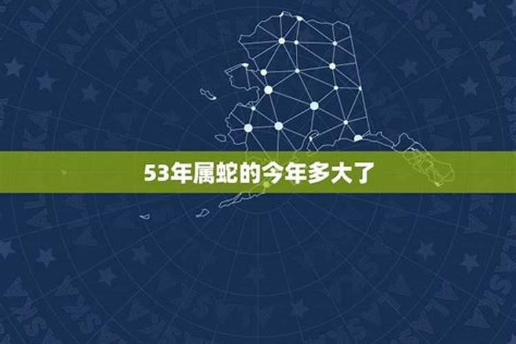 属蛇是53年吗