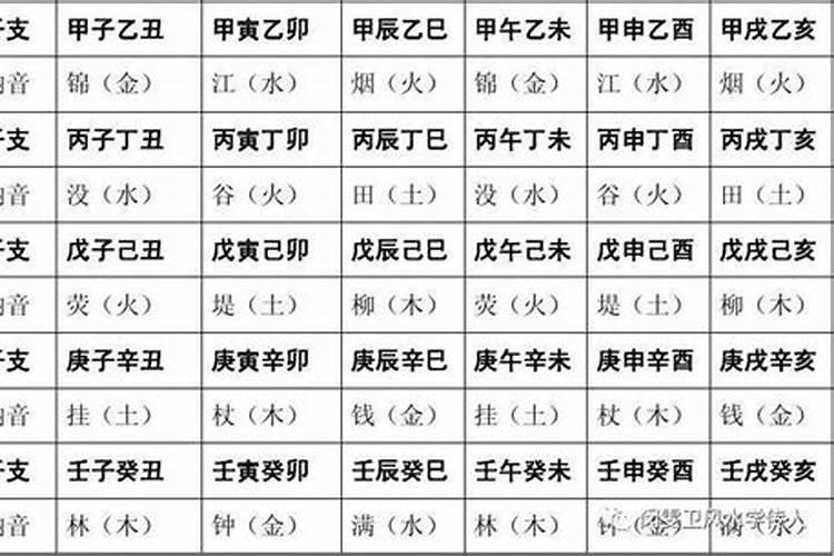 丁亥年纳音五行