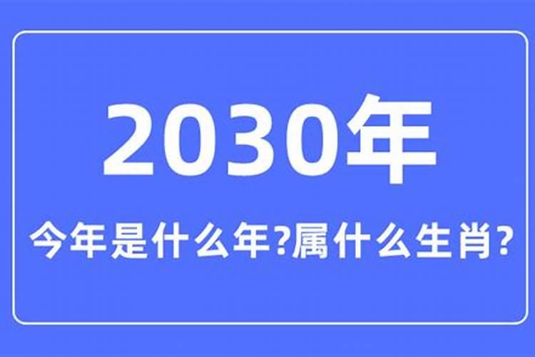 2030年属什么生肖的