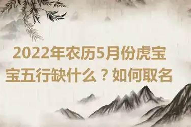 5月份出生五行缺什么