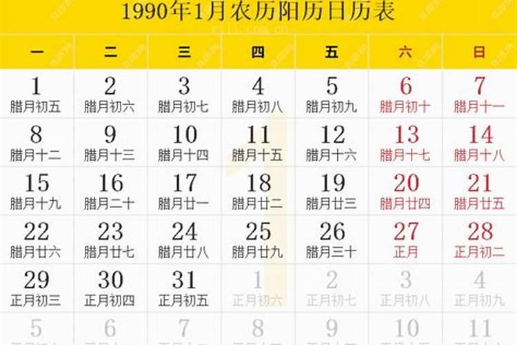 1990年农历1月25日是什么星座