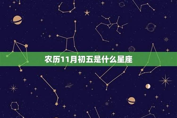 十一月初五的女生是什么星座