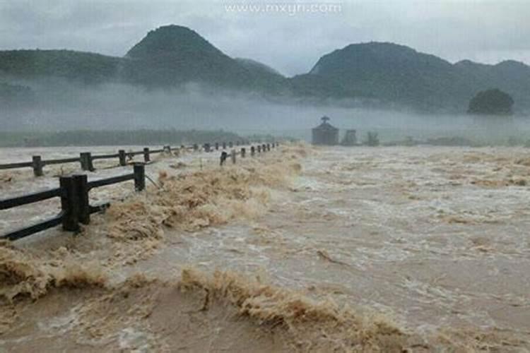 梦见大水什么意思还看到别人在大水中走