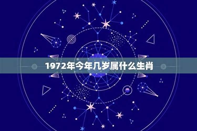 1972属什么今年多大