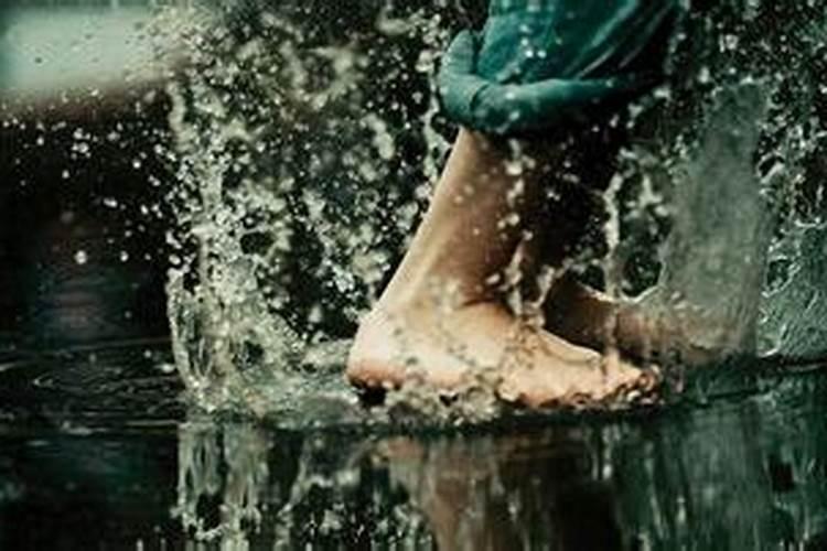 女人梦见下雨了地上都是水什么意思