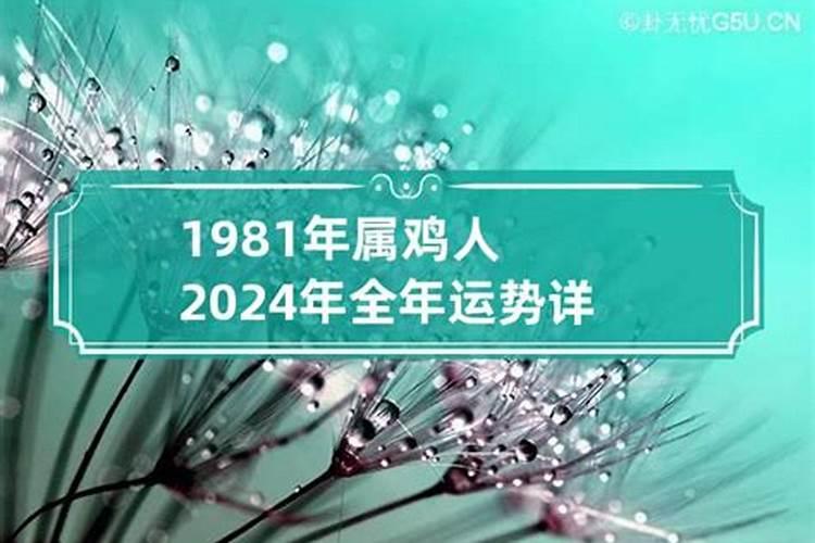 1981年属鸡人的运势及运程