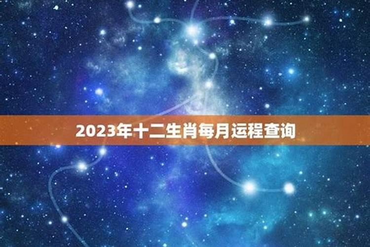 2023年十二生肖每月运势