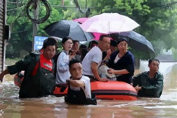 梦见大水逃难