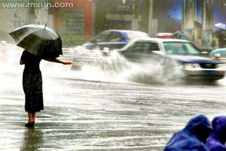 梦见刮台风下暴雨什么预兆解梦