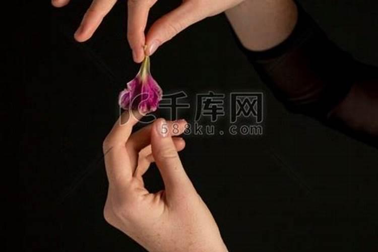 梦见女人拿着花