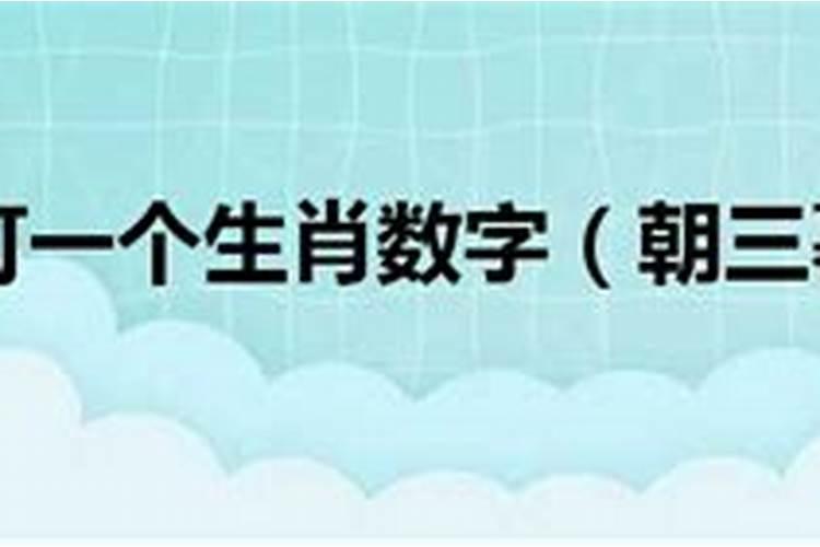 野外独行打一个生肖