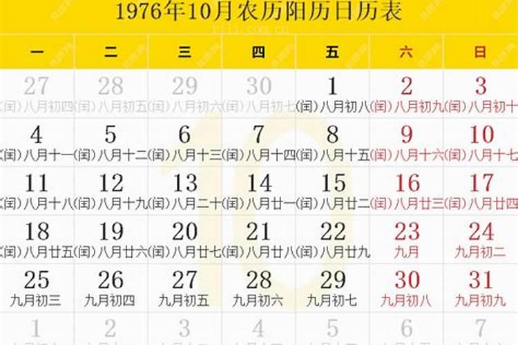 1976年农历10月18日是什么星座