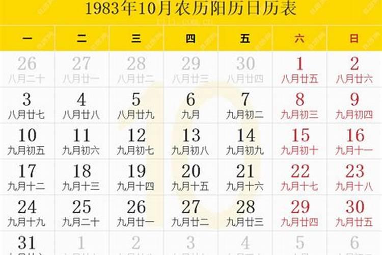 1983年10月28日算命