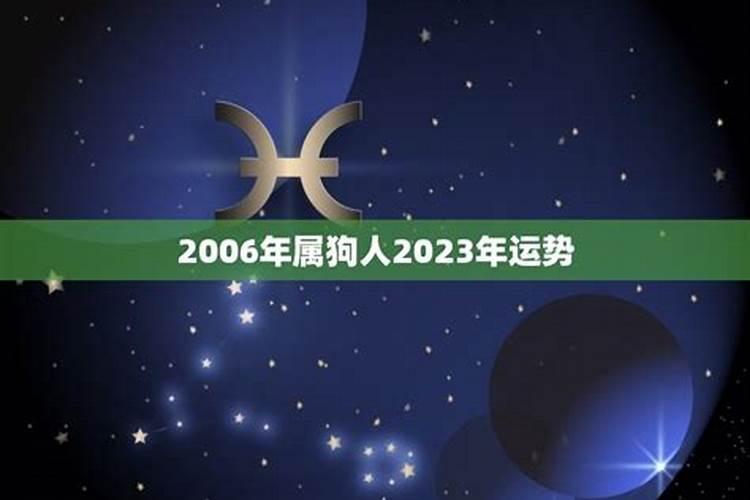 2006年出生的属狗人的运势