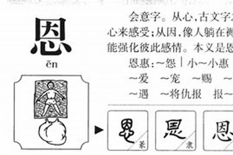 恩字五行属什么,名字里寓意