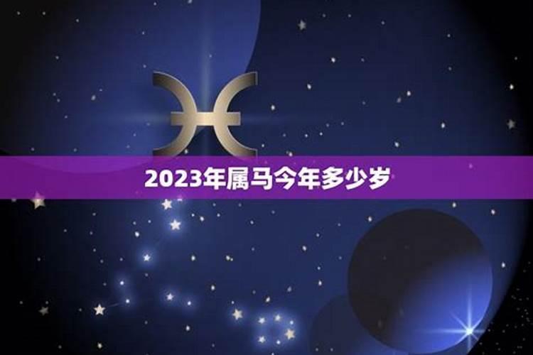 今年属马多少岁2023