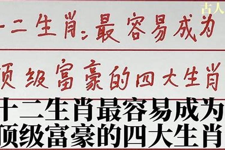 顶级富豪属相是什么