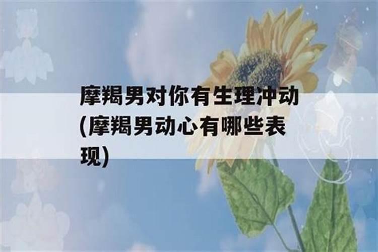 摩羯男遇到心动女孩表现