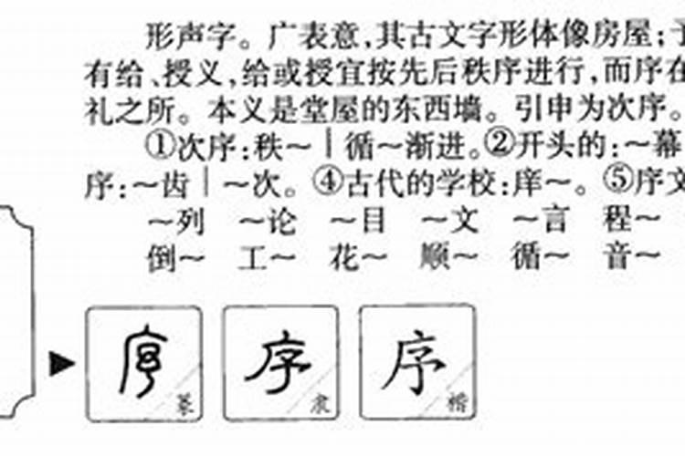 序字五行属什么的