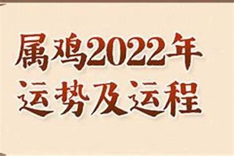 2022属鸡的运势如何