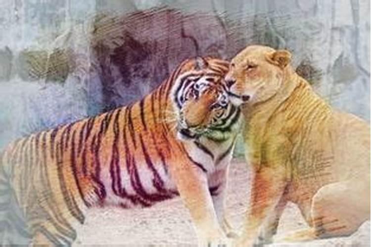 梦见老虎和狮子是什么预兆被狮子咬了