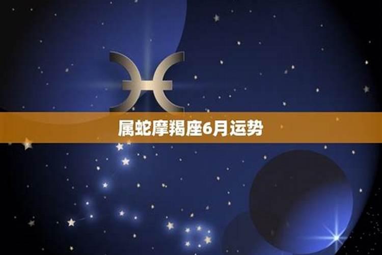 12星座6月运势摩羯座