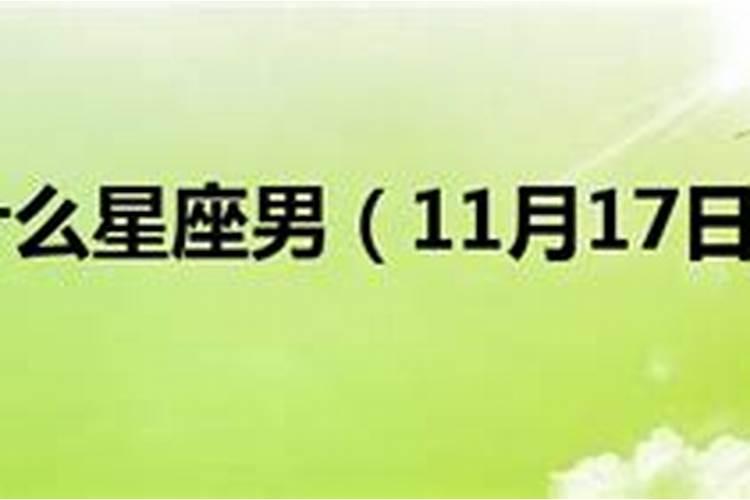 11月17是什么星座男