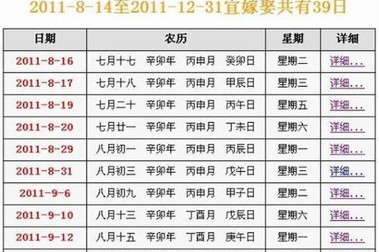 今天农历黄道吉日查询8月