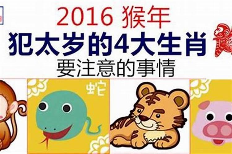 2016年猴犯太岁方位