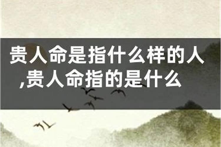 贵人命是什么命