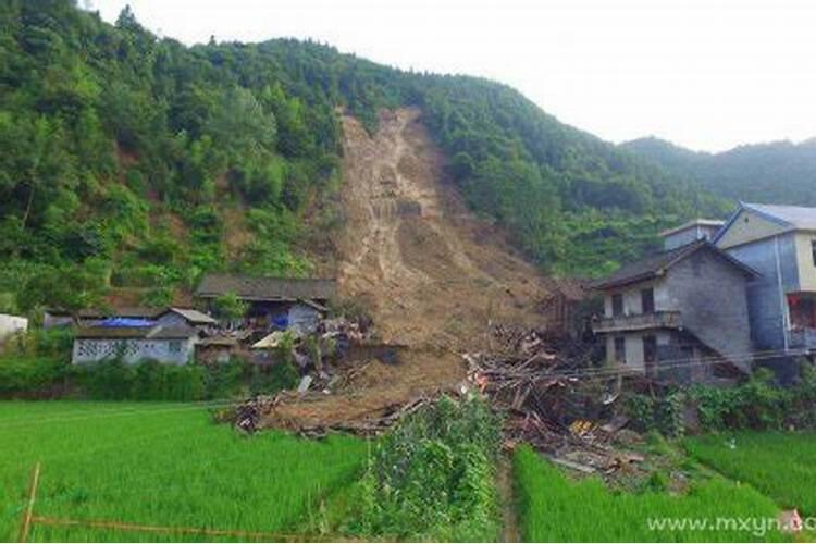 梦见山崩泥石流发大水逃生成功