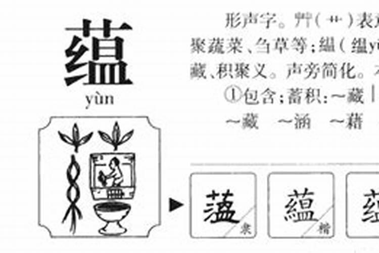 蕴字五行属什么及解释