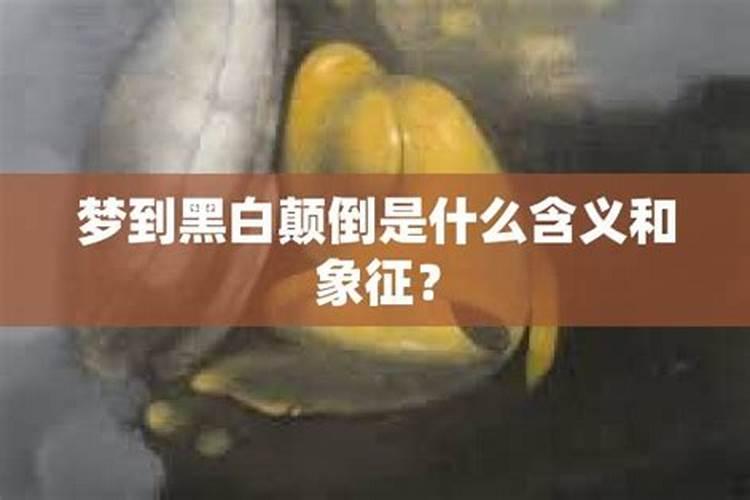 梦见黑白色的人什么意思