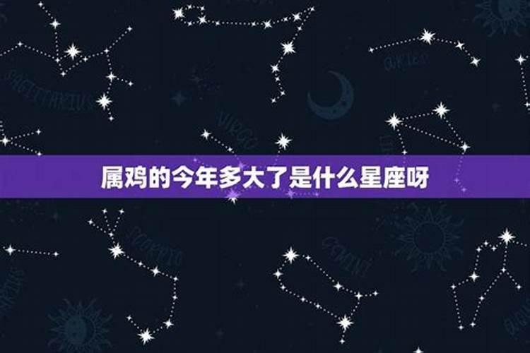 属鸡的今年多大了是什么星座啊男生