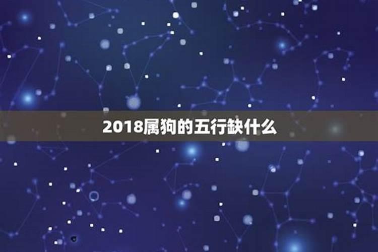 2018属狗的什么命五行