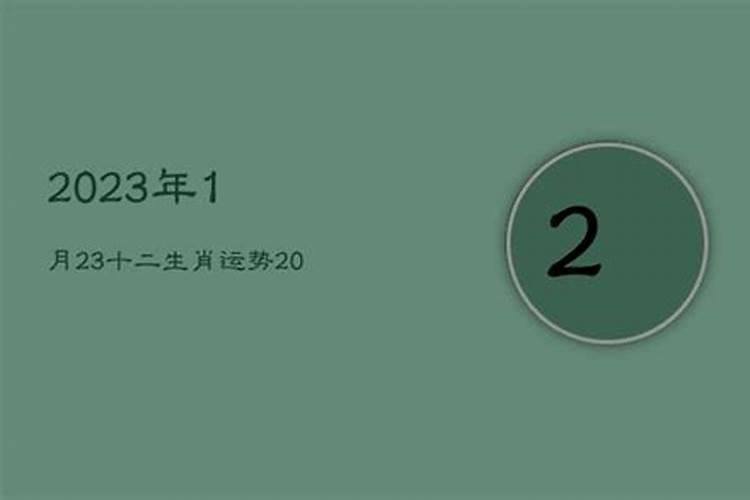 2021年1月23日什么生肖冲什么生肖