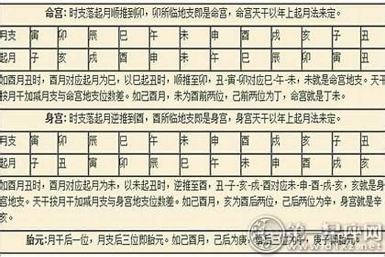 命身宫对八字的作用