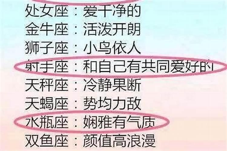 什么星座的男生女生最喜欢