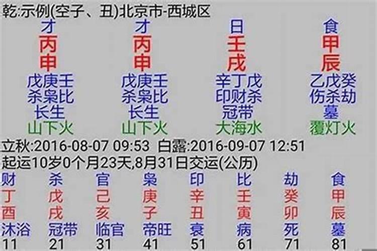 2001年1月6号生辰八字