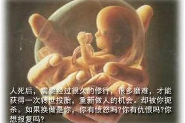 堕胎后婴灵在背上