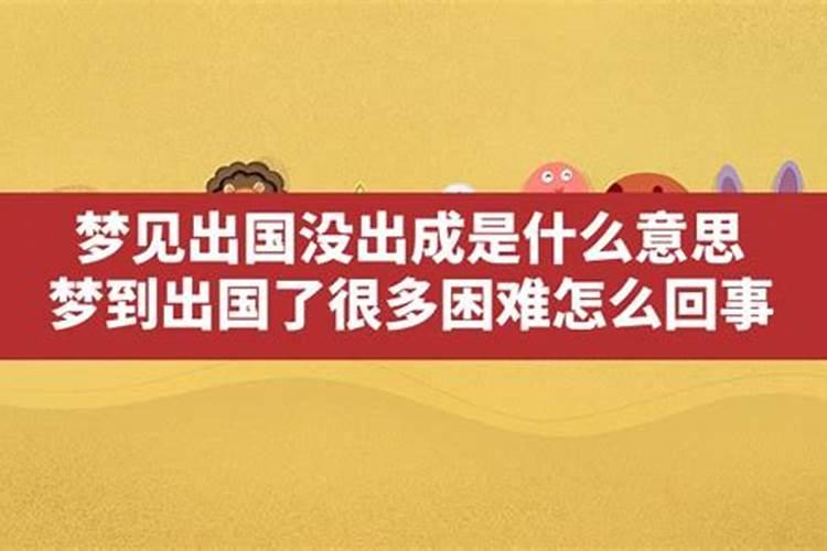 梦见自己出国了什么意思