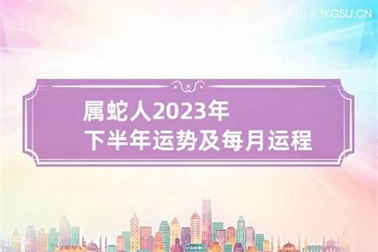 属蛇人2023年下半年运势运程每月运程详解