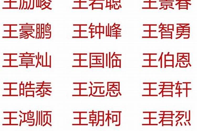 王姓名字2023年属兔起名