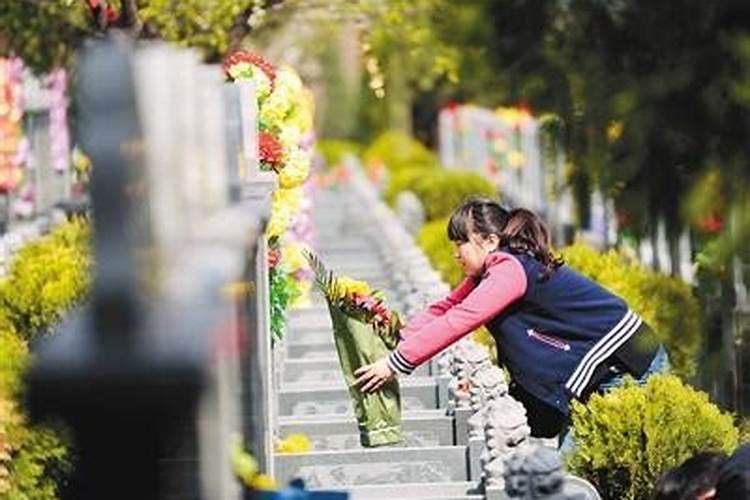 清明节里祭扫忙又遇春雨